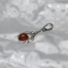 SILVER PENDANT WITH AMBER_KZSB-045