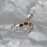 SILVER PENDANT WITH AMBER_KZSB-051