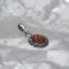 SILVER PENDANT WITH AMBER_KZSB-052